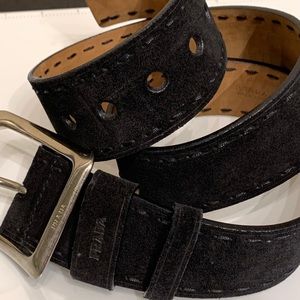 Black Prada Belt 34”